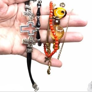 Lot of Six Different Styles Bracelets